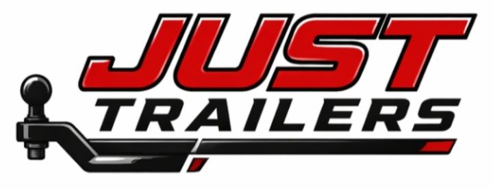 Just Trailers logo with tow hitch icon